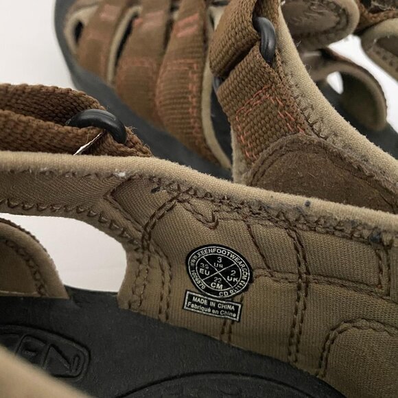 Keen Kids Brown Newport Outdoor Sport Active Leather Textile Sandals Size 3 - Picture 3 of 10